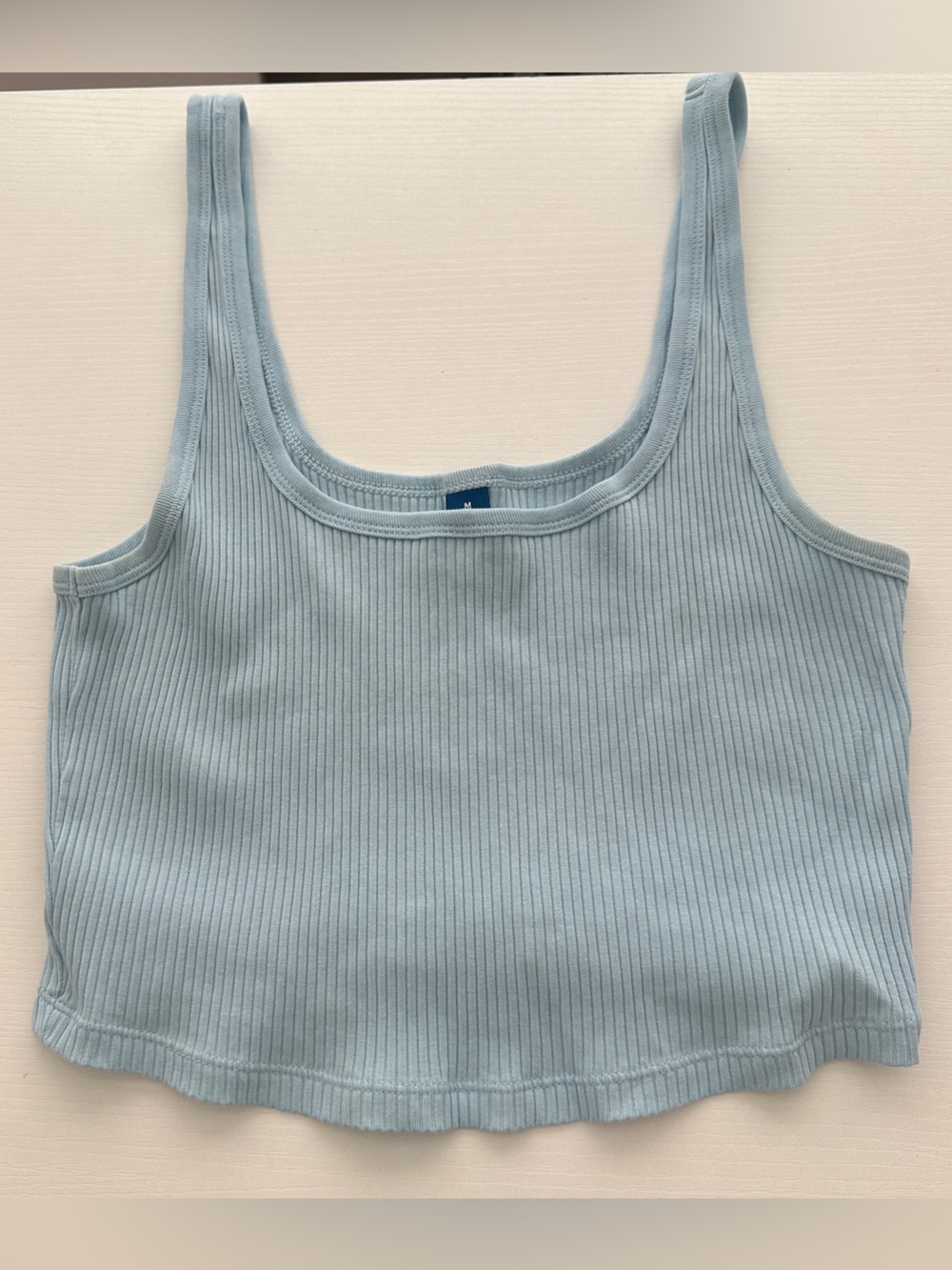 Old Navy Light Blue Ribbed Tank Top